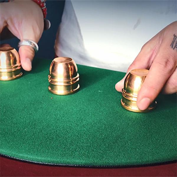 Mini Cups and Balls (Brass) by Secret Factory
