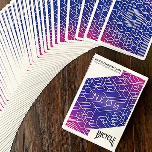 Bicycle Neon Cardistry Blue Aurora Playing Cards