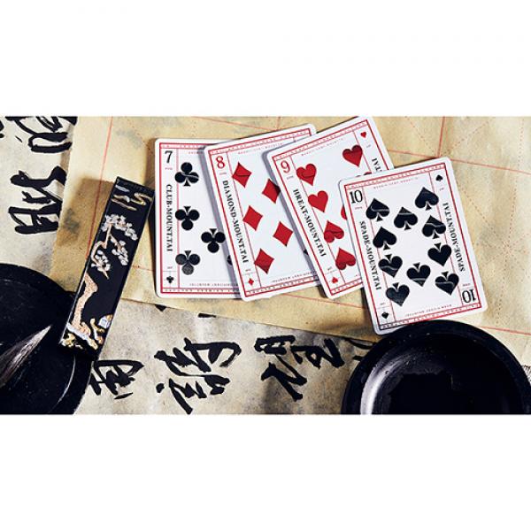Mountain Wang Yue (Red) Playing Cards by Bocopo