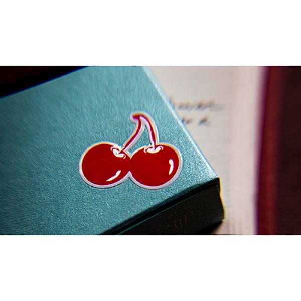 Cherry Casino House Deck (Tropicana Teal) Playing Cards by Pure Imagination Projects