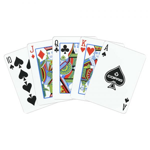 Copag 1546 Plastic Playing Cards Regular Index Orange/Brown Double-Deck Set