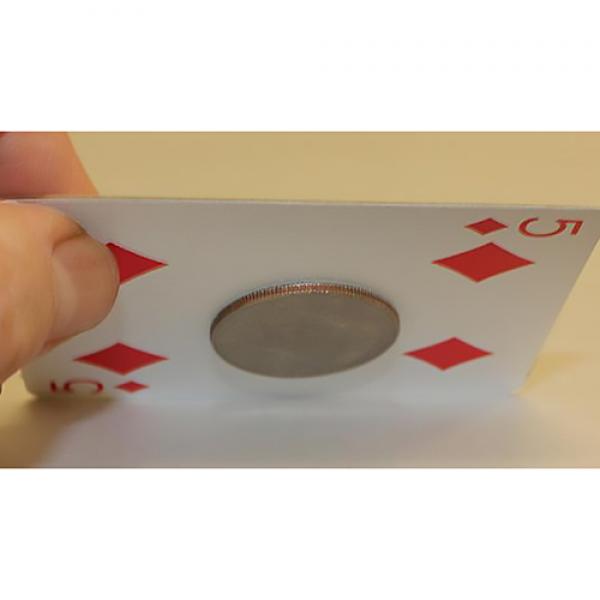 Magnetic Cards (2 pack/double back red) by Chazpro Magic.