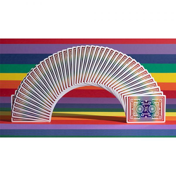 DKNG Rainbow Wheels (Orange) Playing Cards by Art of Play