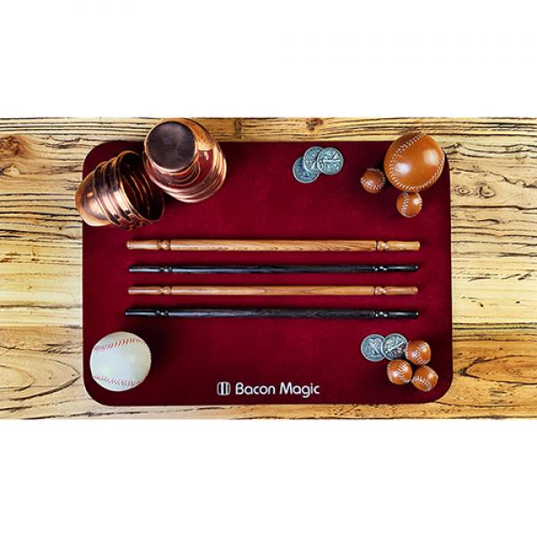 Wooden wand PRO (Bold Black) by Harry He & Bacon Magic