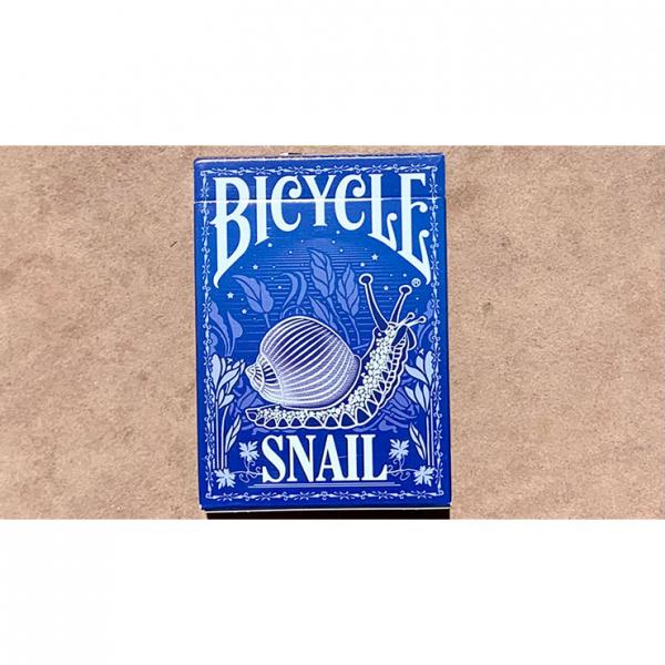 Gilded Bicycle Snail (Blue) Playing Cards