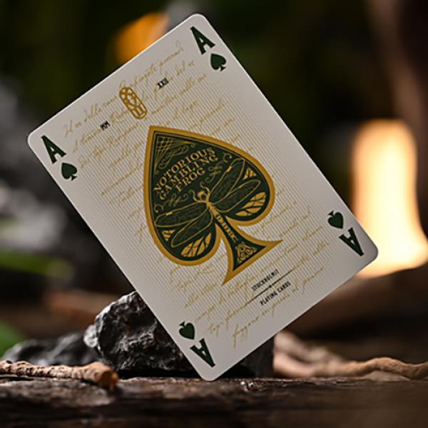 Notorious Gambling Frog (Orange) Playing Cards by Stockholm17