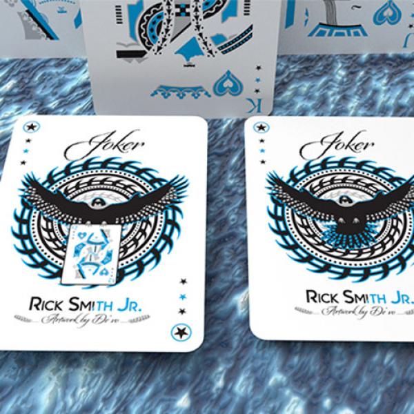 Ice Falcon Throwing Cards by Rick Smith Jr. and De'vo