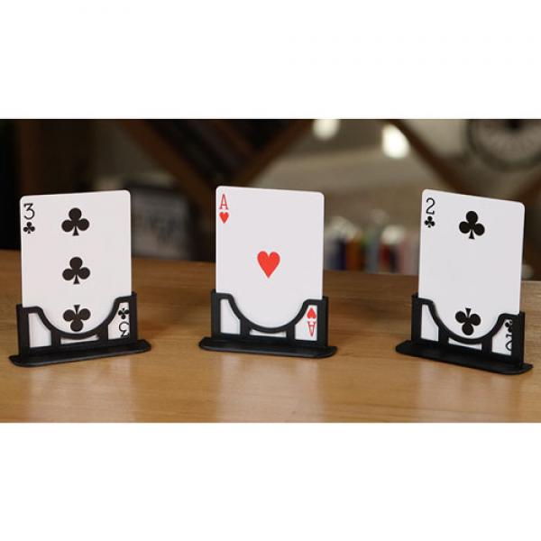 Three Cards Monte Stand RED (Gimmicks and Online Instruction) by Jeki Yoo