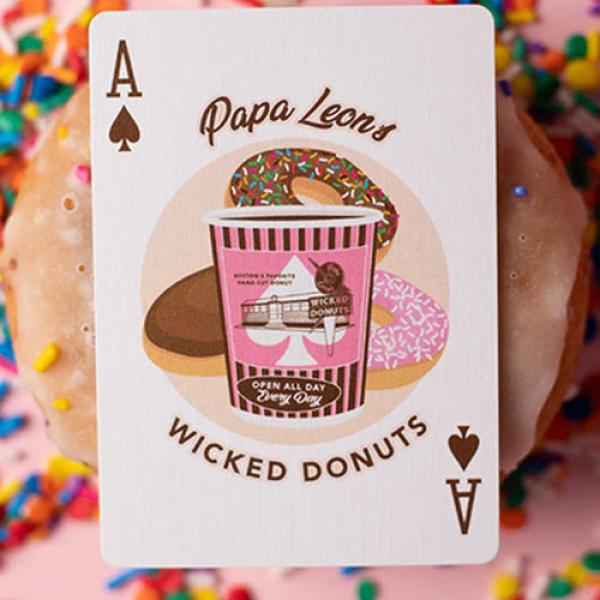 Papa Leon's Wicked Donuts (Chocolate) Playing Cards by Wounded Corner and Cam Toner