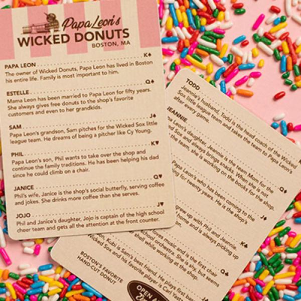 Papa Leon's Wicked Donuts (Chocolate) Playing Cards by Wounded Corner and Cam Toner