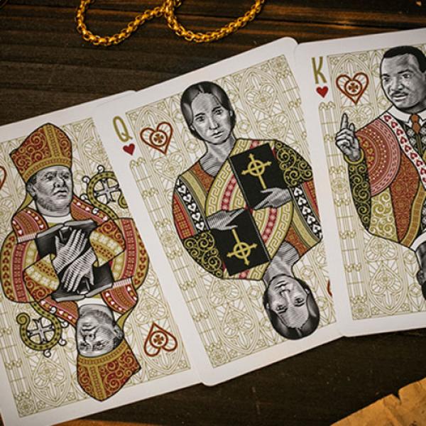 The Cross (Maroon Martyrs) Playing Cards by Peter Voth x Riffle Shuffle