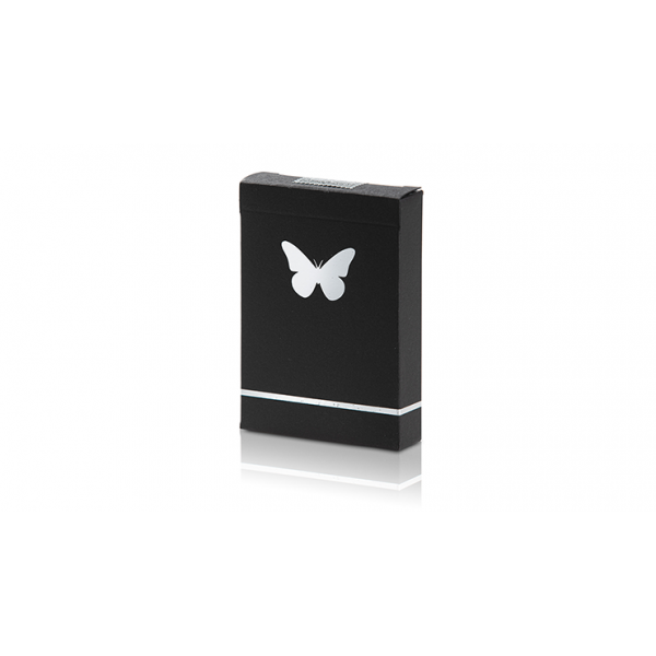 Limited Edition Butterfly Playing Cards Marked (Black and Silver) by Ondrej Psenicka