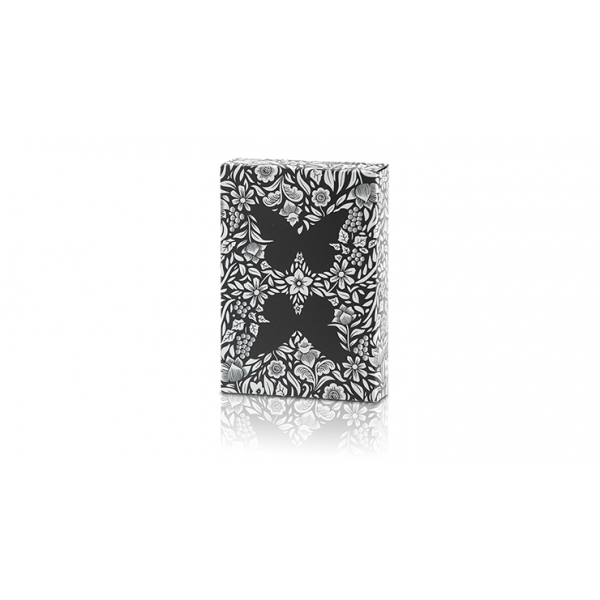 Limited Edition Butterfly Playing Cards Marked (Black and Silver) by Ondrej Psenicka