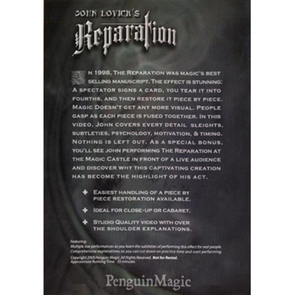 Reparation by John Lovick - DVD