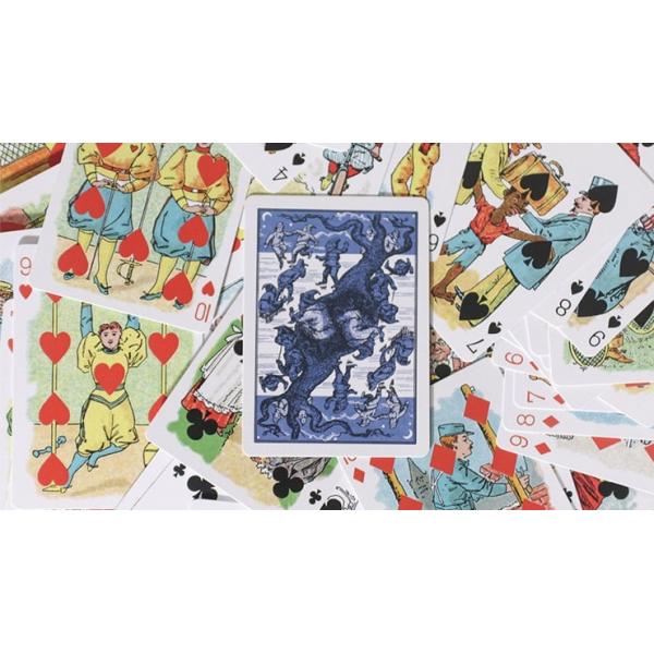Limited Edition Hustling Joe Blue Gilded (Gnome Back) Playing Cards
