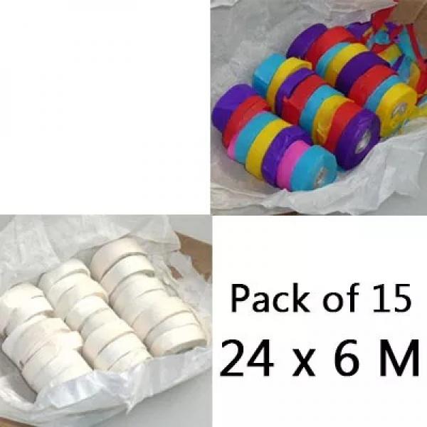 Throw Streamers - Multicolor - Pack of 15 (78 x 20 Feet)